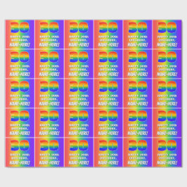 30års födelsedag: Färgfull, Roligt Rainbow Mönster Presentpapper