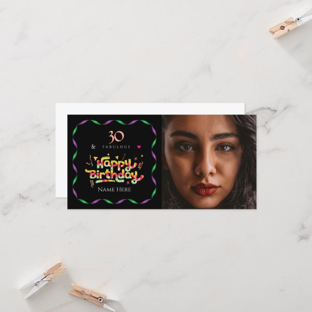 30års födelsedag för någon Fabulous Anpassningsbar (Fram/Back In Situ)