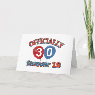 30års födelsedag formgivning kort