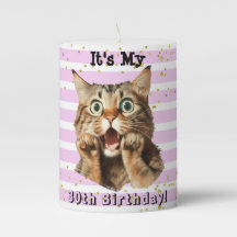 30års födelsedag Funny Cat Pillar Candle