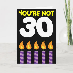 30års födelsedag Funny Tariff Kort