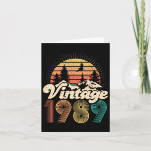 30års födelsedag-gåvor - Vintage 1989, där kvinnor Kort