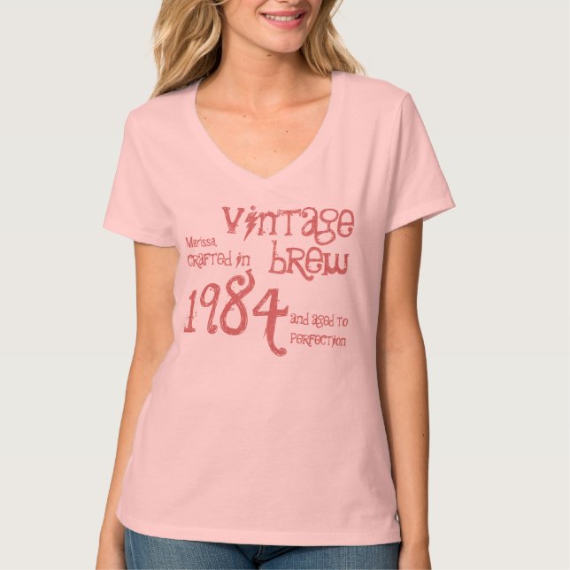 30års födelsedag Gift 1984 Vintage Brew V04 Tröja (Framsida)