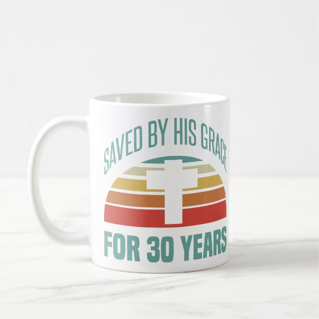 30års födelsedag Gift för kristna Kaffemugg (Vänster)