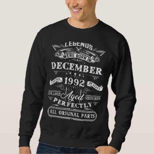30års födelsedag Gift Legends, född i december 199 Lång Ärmad Tröja