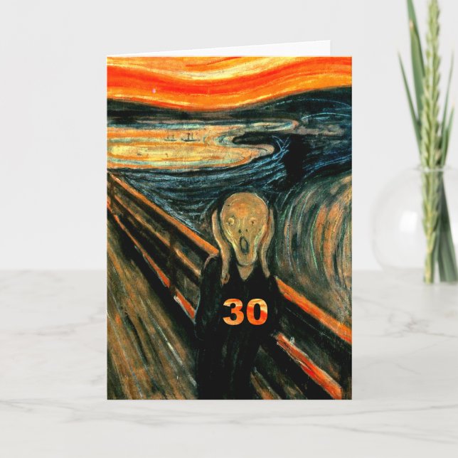 30års födelsedag Gifts Kort (Framsida)