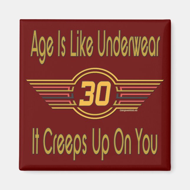 30års födelsedag Gifts Magnet (Framsidan)