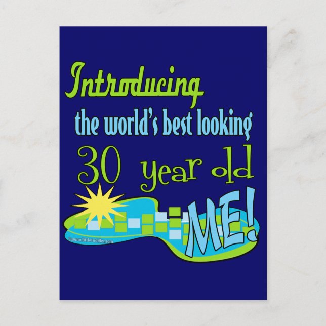 30års födelsedag Gifts Vykort (Framsida)