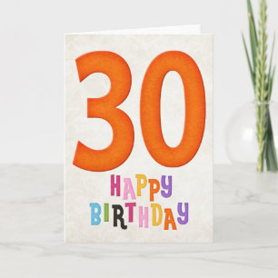 30års födelsedag Grattis på födelsedagen-kort 2 Kort
