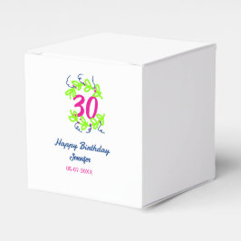 30års födelsedag grönt blåvitling Utandning namn d Presentaskar