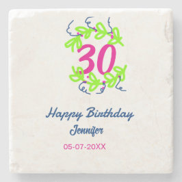 30års födelsedag grönt blåvitling Utandning namn d Stenunderlägg