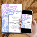 30års födelsedag Groovy Chick Pastel Tie Dye Party Inbjudningar<br><div class="desc">Groovy Chick vänder 30 ...  30års födelsedag-inbjudan (eller känner sig fri att redigera åren till kostym). Pastellfärgad slips färgad mönster med lilak- och blått med groovisk typografi. Lätt att anpassa för vilken ålder som helst.</div>