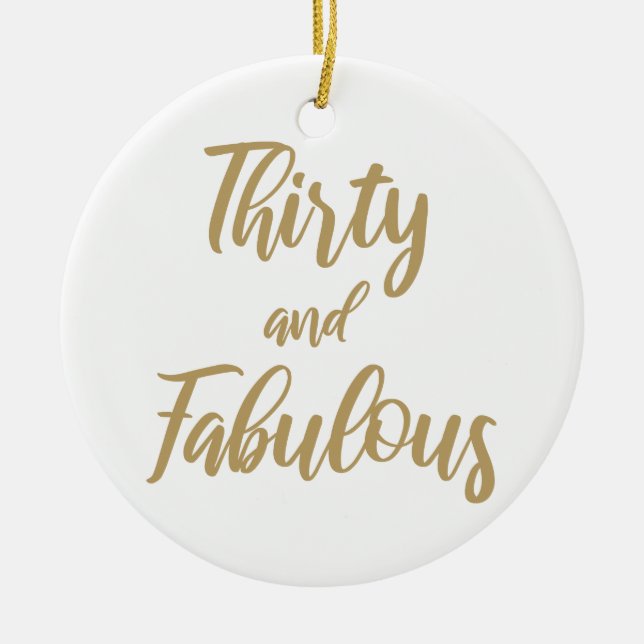 30års födelsedag Humor Julgransprydnad Keramik (Framsidan)