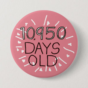 30års födelsedag i 30 år knapp