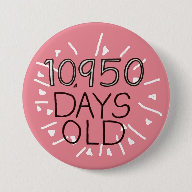 30års födelsedag i 30 år knapp (Framsida)