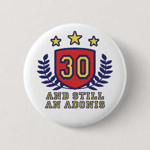 30års födelsedag knapp