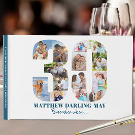 30års födelsedag kommer ihåg när.. Blue Photo Coll Gästböcker