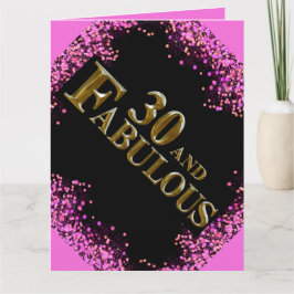 30års födelsedag kort