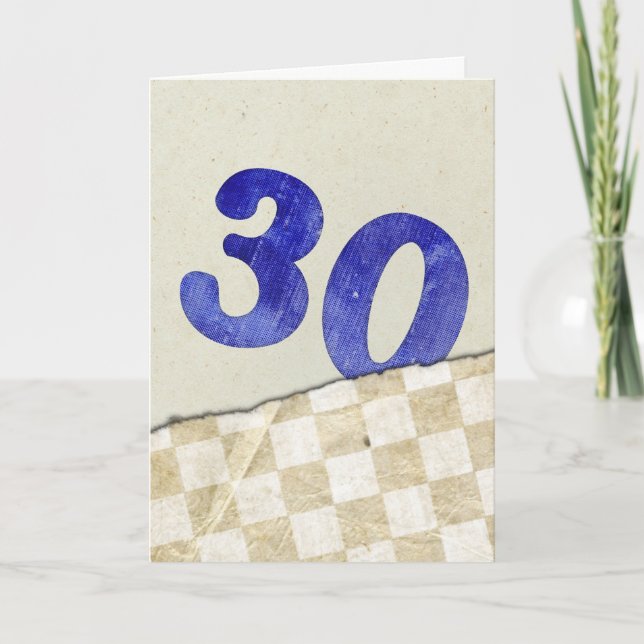 30års födelsedag kort (Framsida)