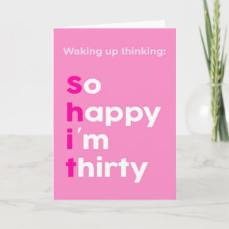 30års födelsedag-kort kort