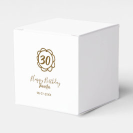 30års födelsedag lägg till namn-datumår för guldbl presentaskar