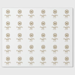 30års födelsedag lägg till namn-datumår för guldbl presentpapper