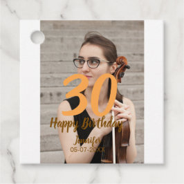 30års födelsedag lägg till namn-datumårsteckenfoto gåvor etiketter