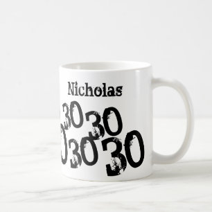 30års födelsedag Lägg till Namn Personlig mugg