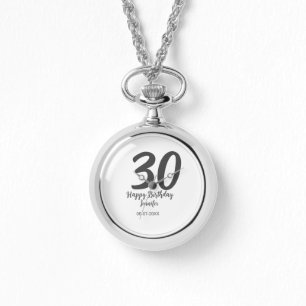 30års födelsedag lägg till svartårsmall för namn armbandsur