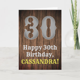 30års födelsedag: Land Western Inspired Titta, Nam Kort