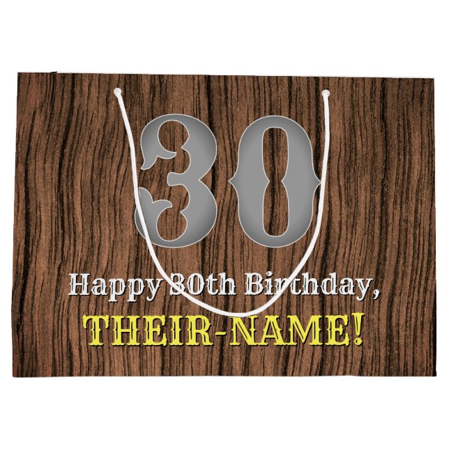 30års födelsedag: Land Westernare Inspired Titta,  (Baksidan)