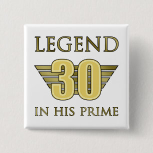 30års födelsedag Legend Knapp