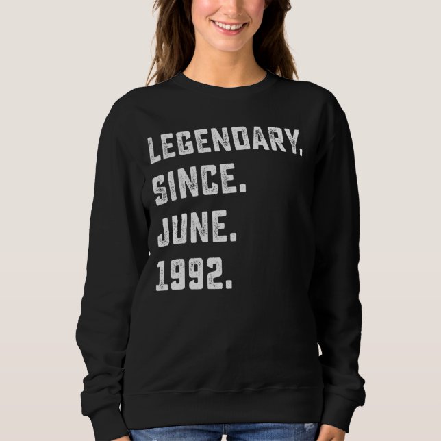 30års födelsedag Legendary sedan juni 1992 30 år T Shirt (Framsida)
