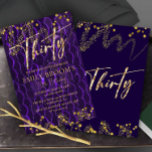 30års födelsedag Lila till inbjudan<br><div class="desc">Inbjudan till Fantastisk med gnistor och Guld dekoration,  Party Inbjudan är en utskrivbar mall för honom eller henne och kan anpassas enkelt och till och med skrivas ut fysiskt.</div>