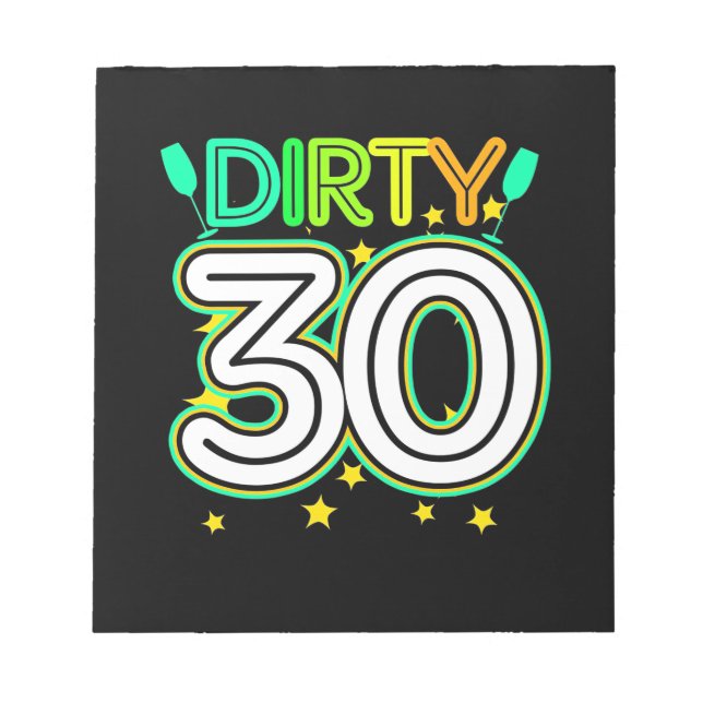 30års födelsedag | LYCKLIG 30ÅRS FÖDELSEDAG Anteckningsblock (Framsida)