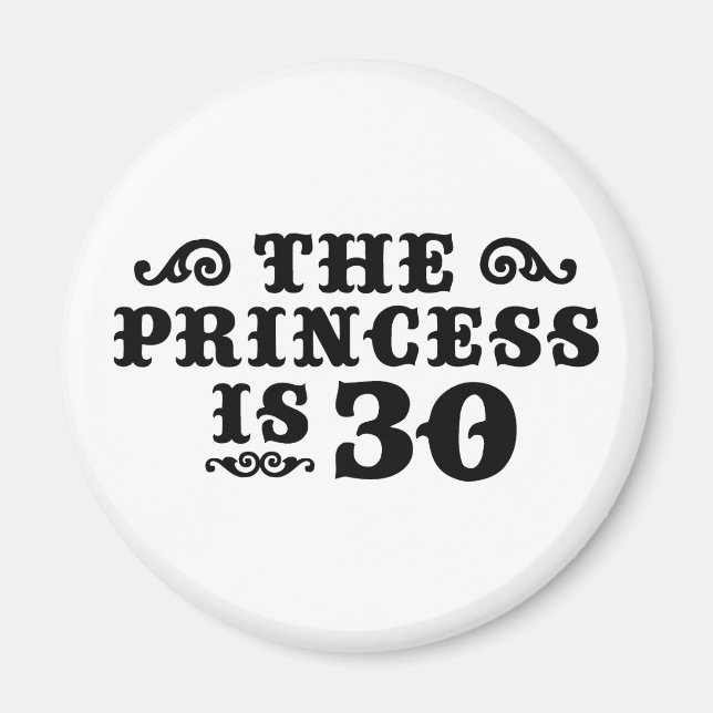 30års födelsedag magnet (Framsidan)