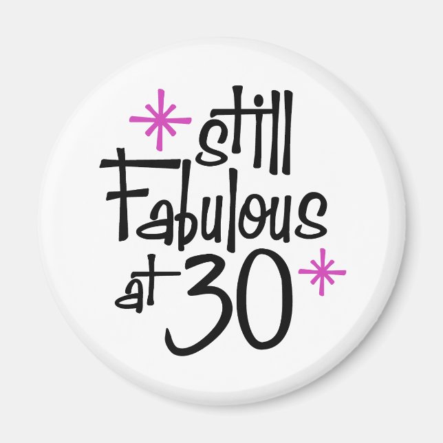 30års födelsedag magnet (Framsidan)