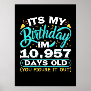 30års födelsedag Min 30års födelsedag Poster