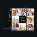 30års födelsedag moderna fotosamlingar av svart oc<br><div class="desc">Inbjudan till 30års födelsedag moderna fotokollage för svart och guld. Modern text-design för skript. En del av en samling.</div>