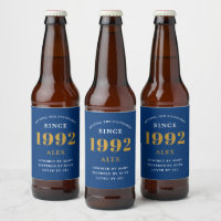 30års födelsedag Namn 1992 Chic av Eleganten Blått