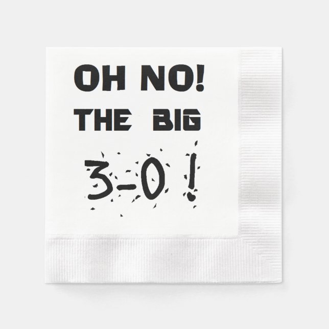 ’30års födelsedag’ Napkins Pappersservett (Framsidan)