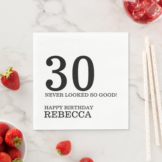 30års födelsedag Napkins Pappersservett (Insitu)