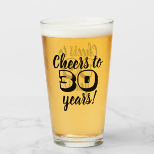 30års födelsedag-ost till 30 år öl/dryck glaskopp