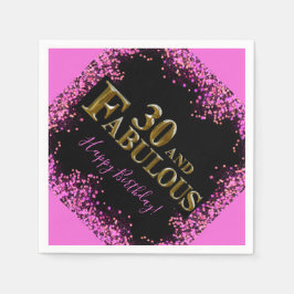 30års födelsedag pappersservett