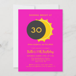 30års födelsedag | Partiell solenergi Eclipse 2025 Inbjudningar