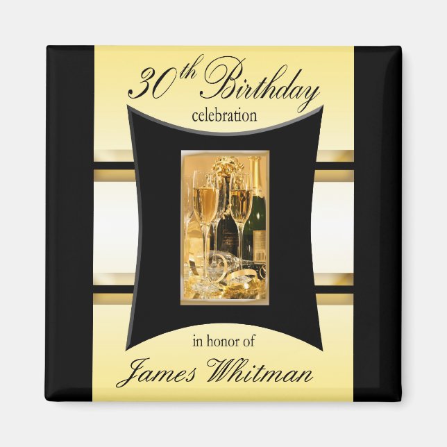 30års födelsedag-partiets favoriter/Souvenier-Magn Magnet (Framsidan)