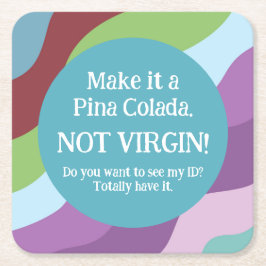 30års födelsedag Party 30 Vänd och trög Underlägg Papper Kvadrat