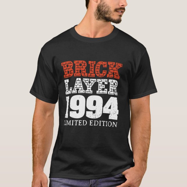 30års födelsedag Party Brickayer Master Builder 19 T Shirt (Framsida)