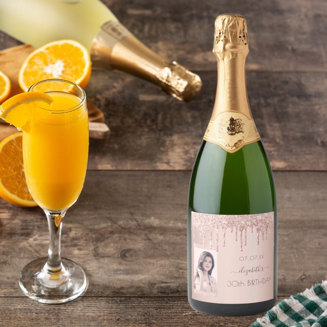 30års födelsedag party fotot ro guld glitter rosa  (Skapare uppladdad)