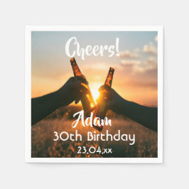 30års födelsedag party fuskar ölfotokillar pappersservett